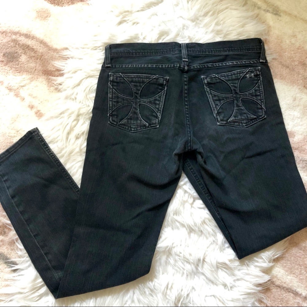 { Habitual } Black Denim Straight Leg Jeans